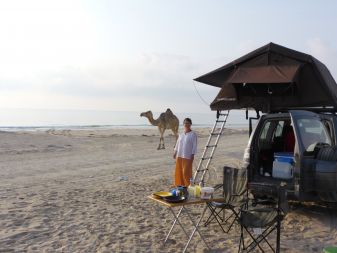 oman rooftop tent camping impressions